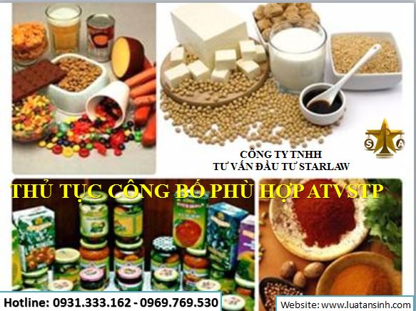 CÔNG BỐ PHÙ HỢP AN TOÀN VỆ SINH THỰC PHẨM