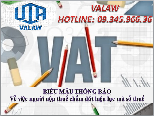 THÔNG BÁO Về việc người nộp thuế chấm dứt hiệu lực mã số thuế