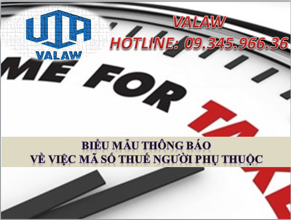 THÔNG BÁO Về việc mã số thuế người phụ thuộc